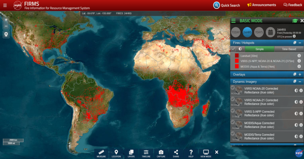 FIRMS-Fire Information for Resource Management System