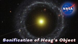 Sonification of Hoag’s Object, an astronomical image converted into sound